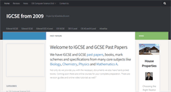 Desktop Screenshot of igcse2009.com