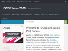 Tablet Screenshot of igcse2009.com